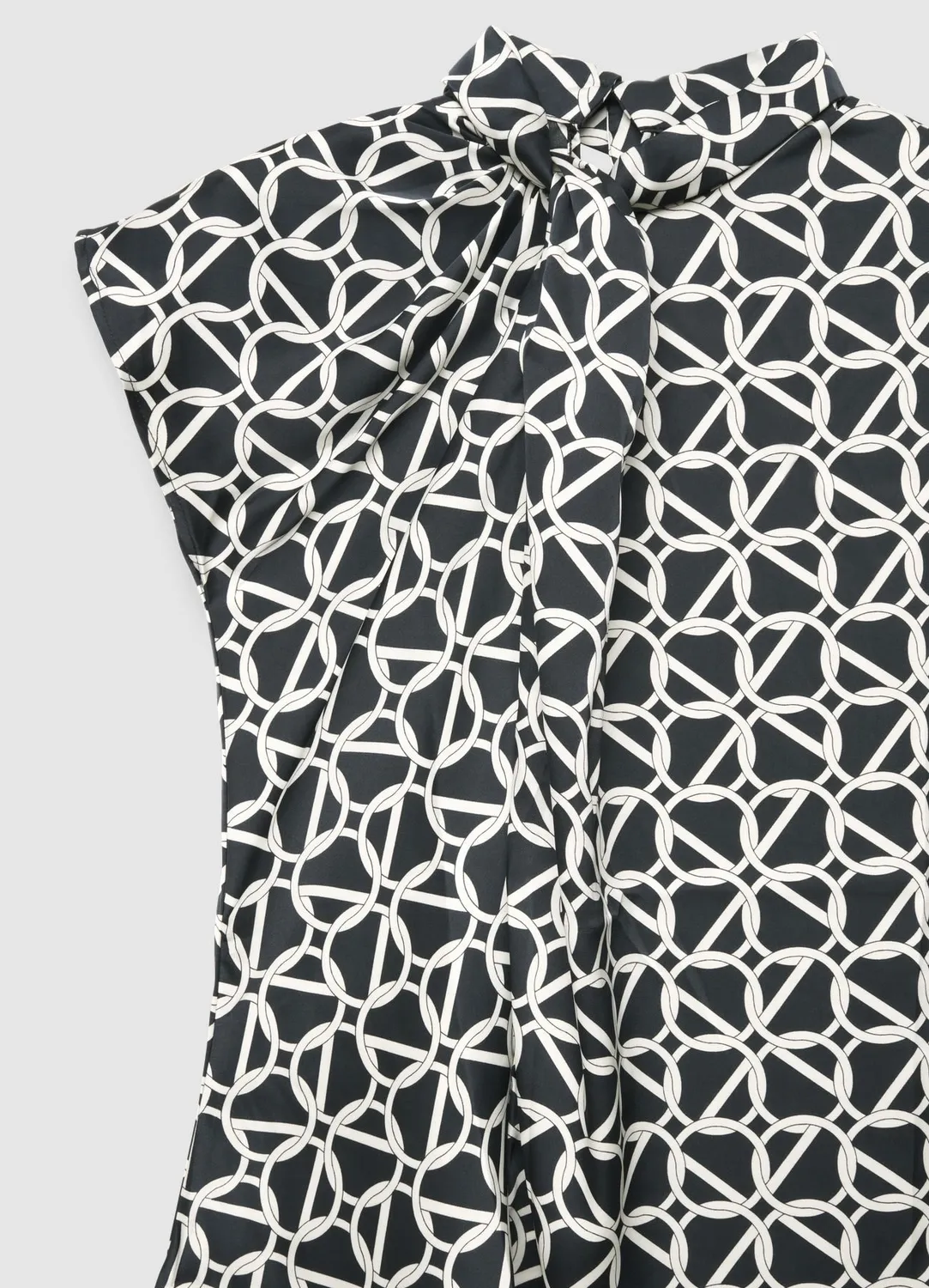Calliope Blouse col coréen imprimé chaîne femme