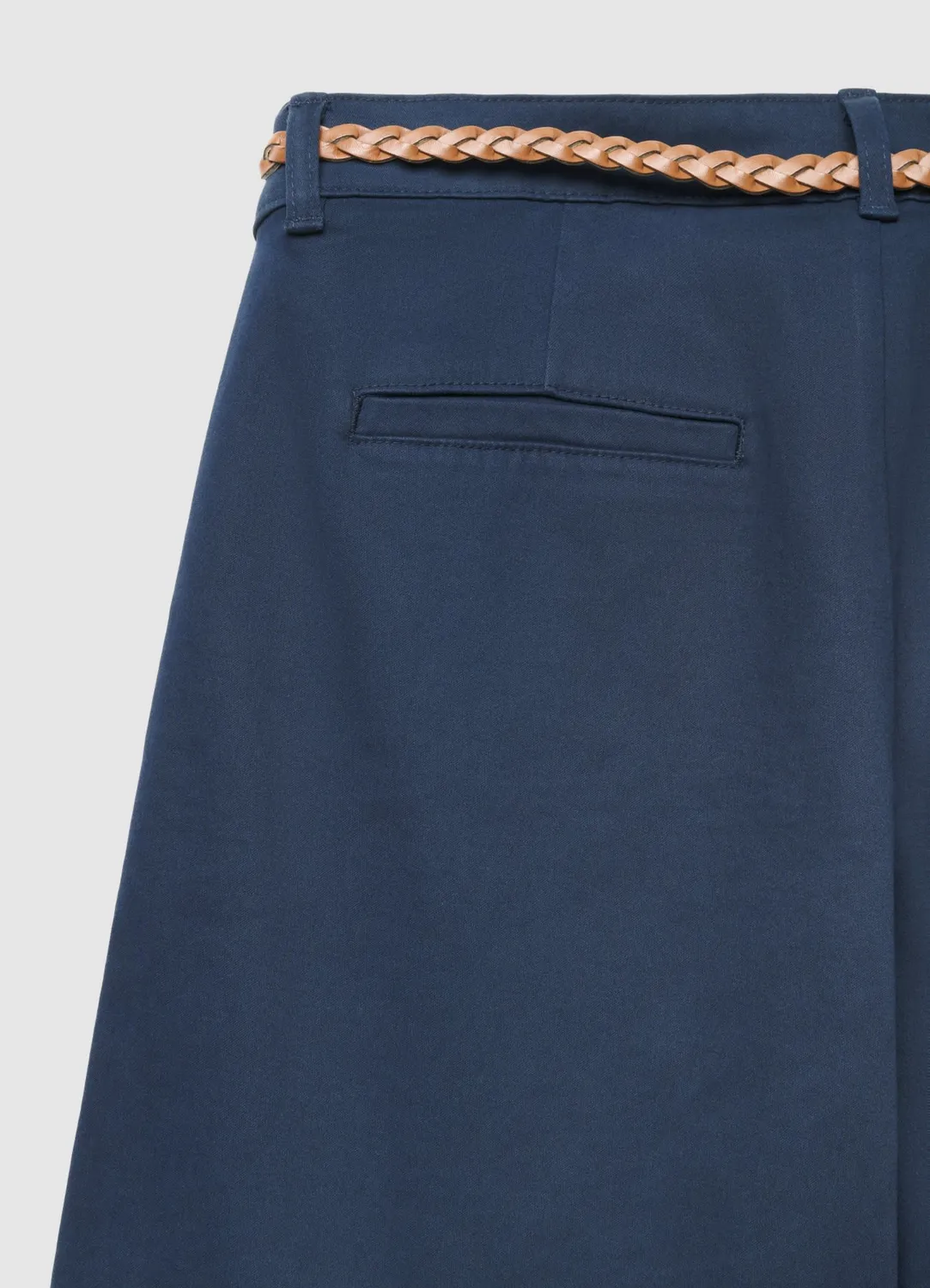 Calliope chino femme ceinture tressée regular