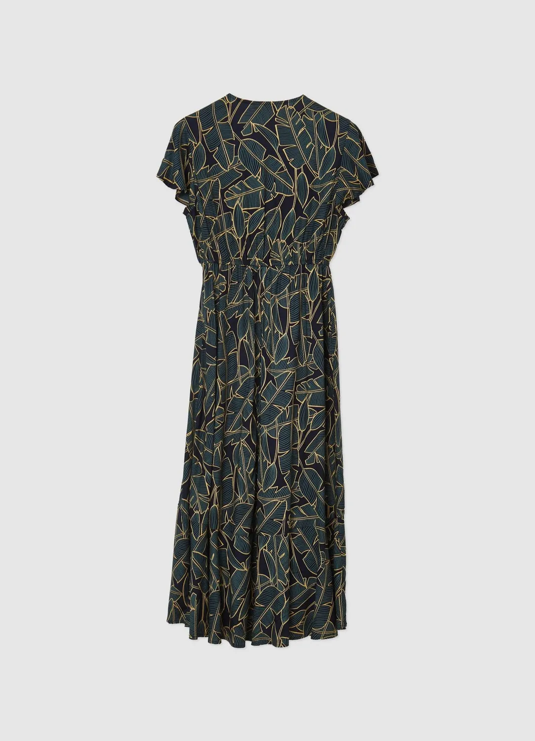 Calliope Atelier robe portefeuille feuillage femme