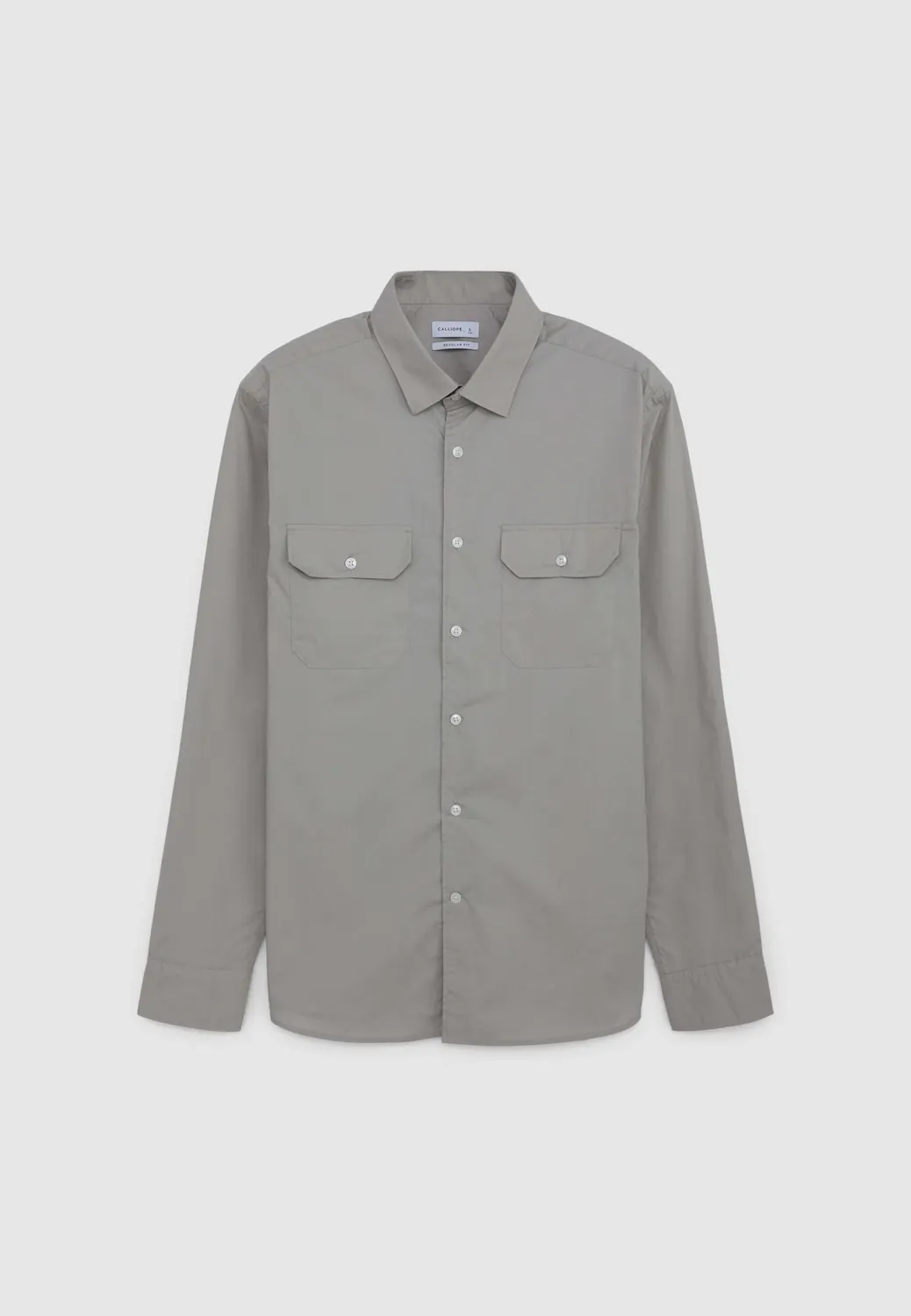 Calliope chemise homme coton manches longues à poches