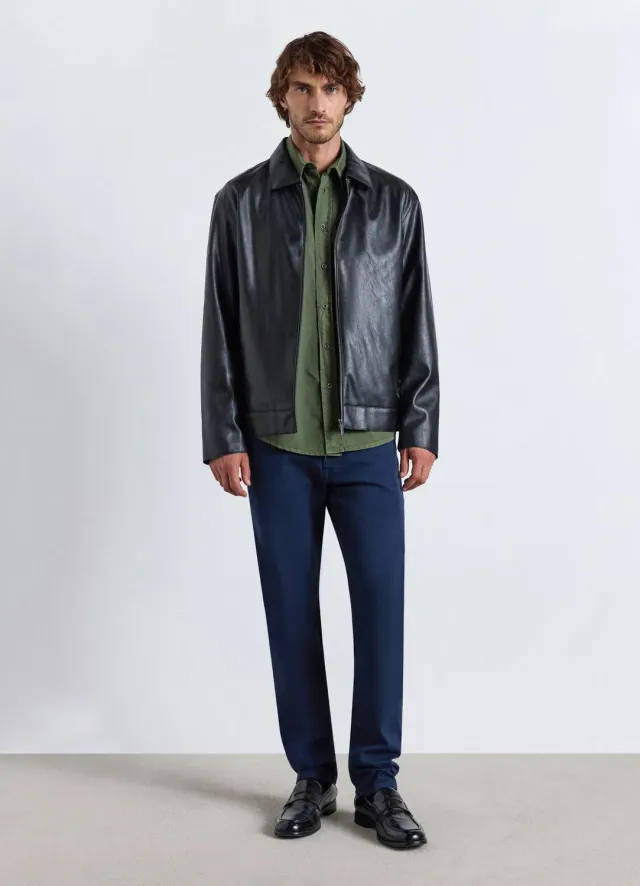 Calliope Pantalon 5 poches drill homme uni