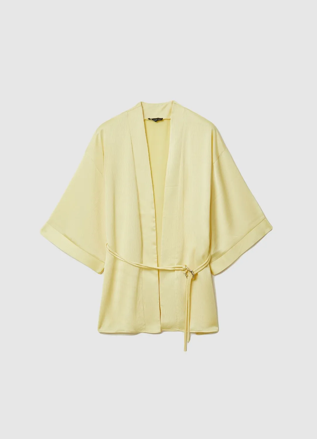 Calliope veste kimono satinée femme à ceinture