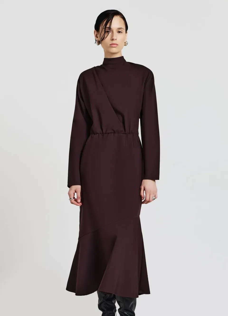 Calliope manches chauve-souris robe manches longues femme