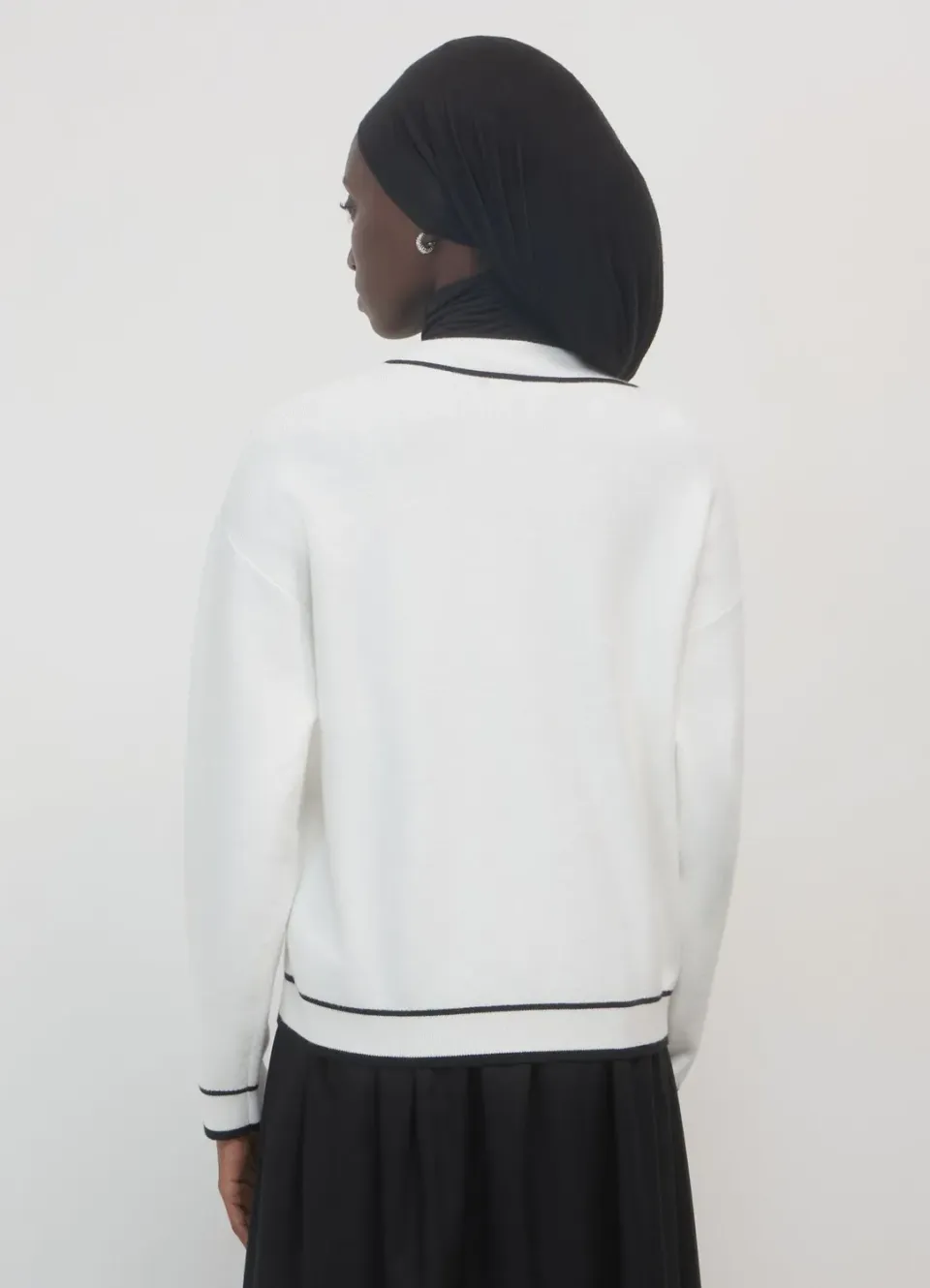 Calliope cardigan profils contraste femme boutons