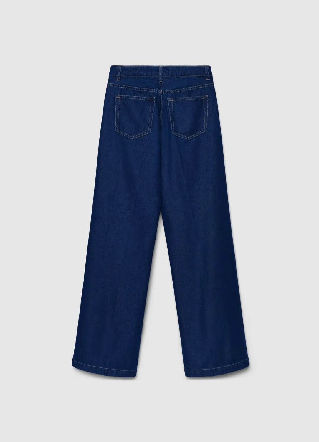 Calliope jean palazzo femme taille haute boutons cheville