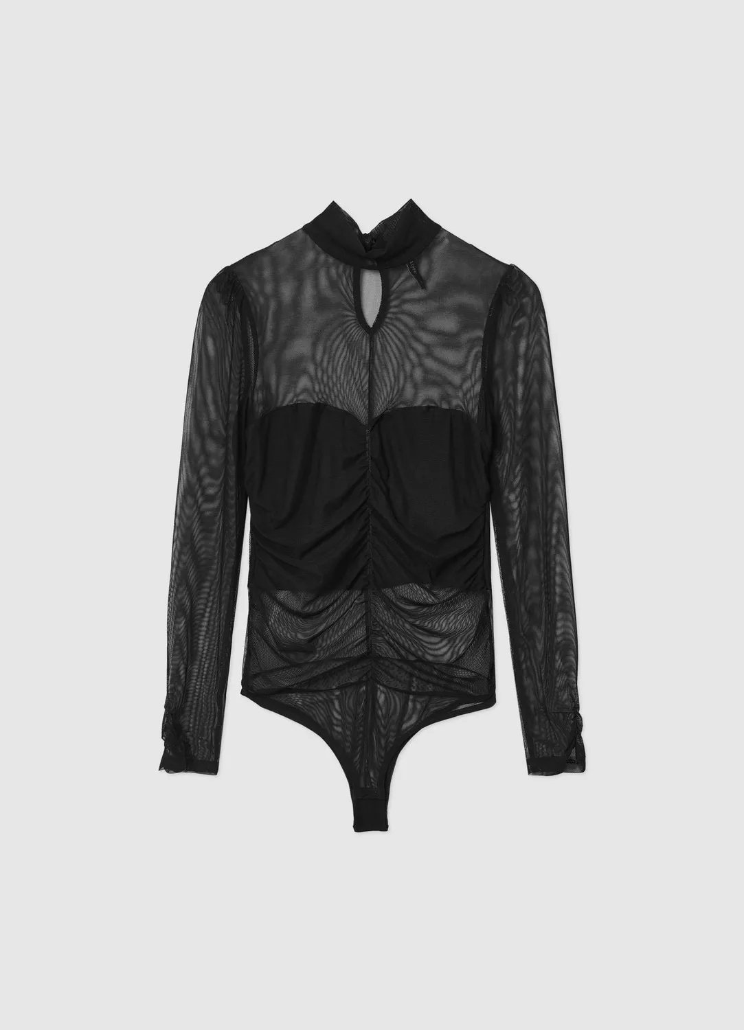 Calliope Body tulle froncé manches longues femme