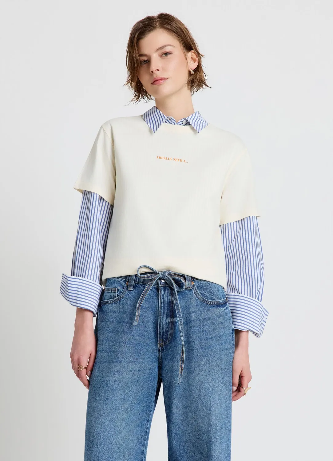 Calliope t-shirt cocktail femme col rond manches courtes