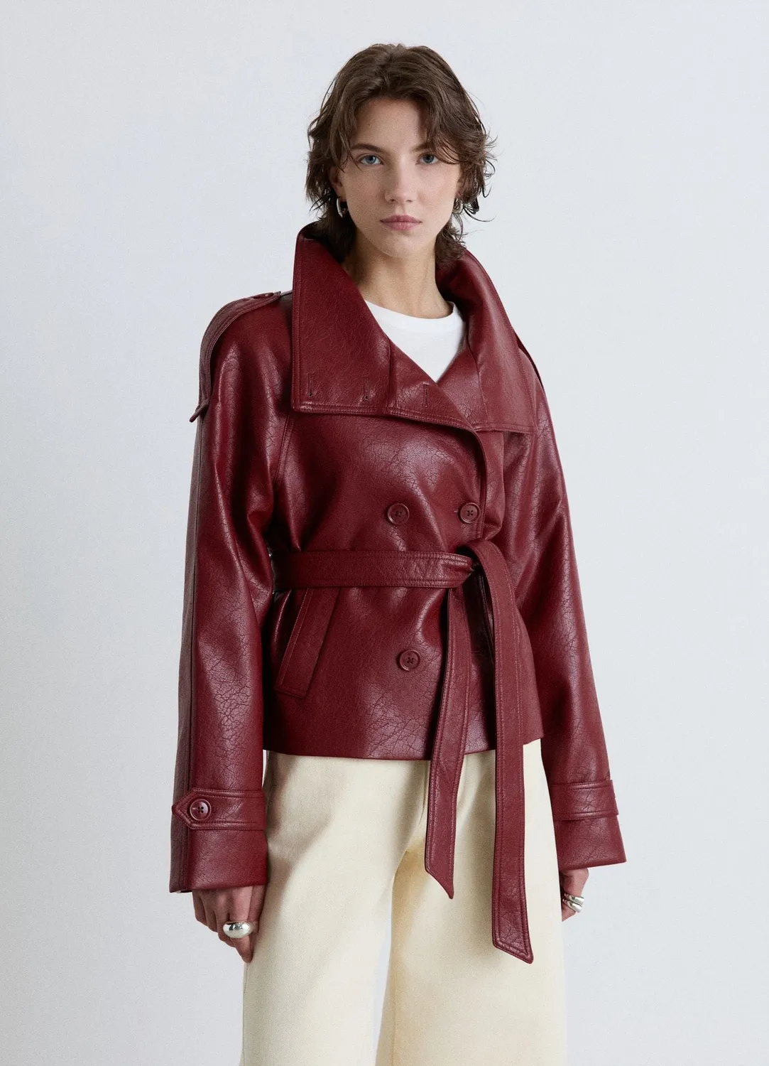 Calliope Trench court femme ceinture