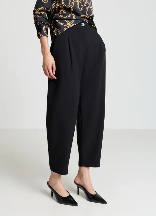 Calliope pantalon barrel femme pinces bureau