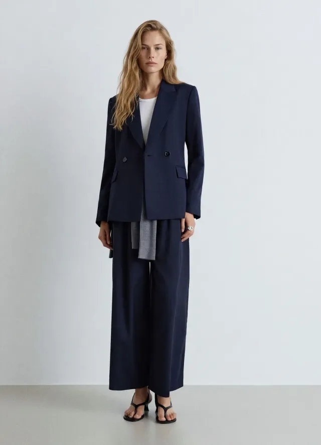 Calliope blazer double boutonnage femme uni