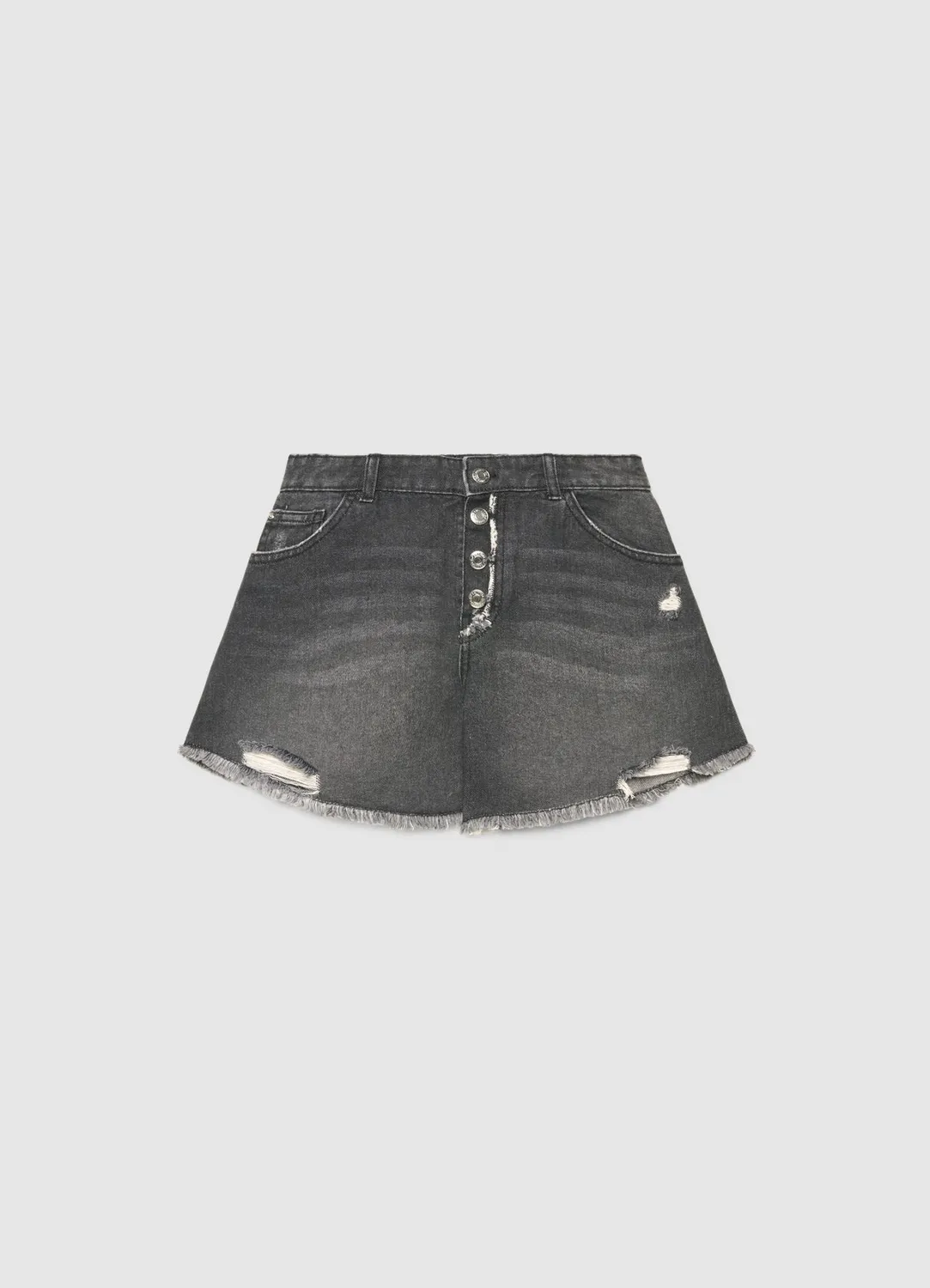 Calliope short jean mom fille déchiré effiloché