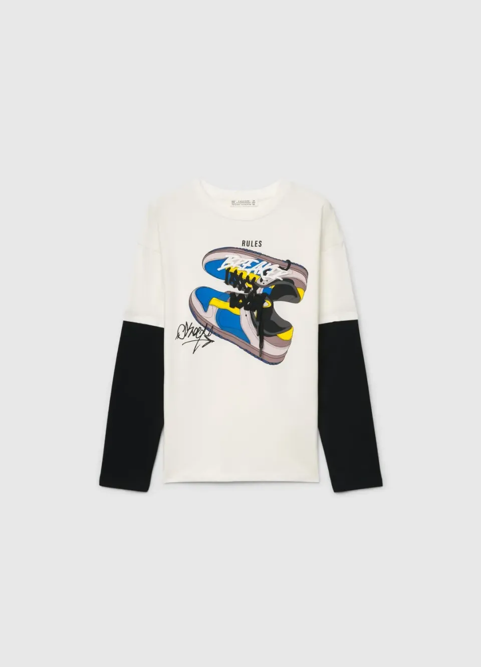 Calliope t-shirt sneakers garçon manches longues