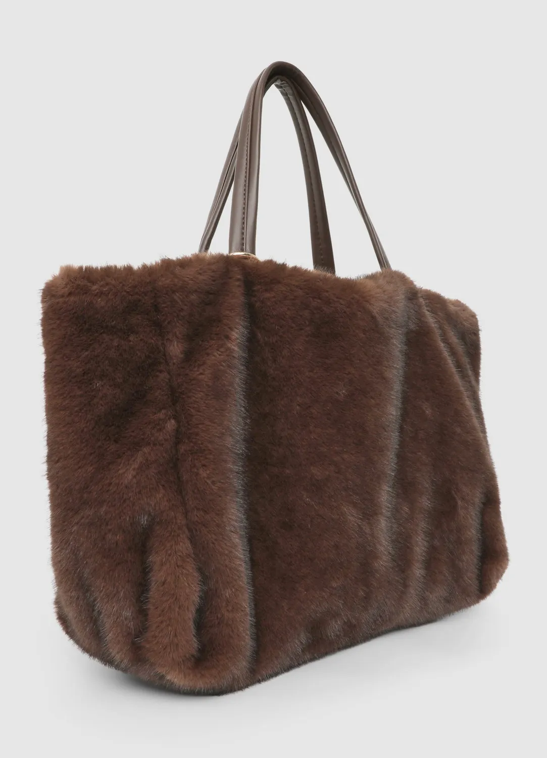 Calliope Shopper Rectangulaire sac cabas effet poil TU