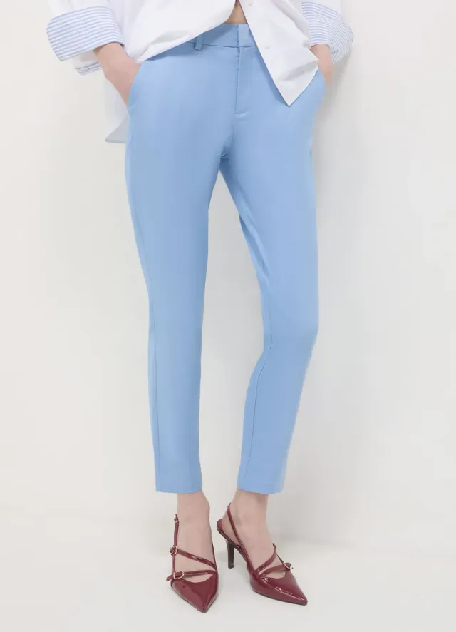 Calliope pantalon rasatello coton femme