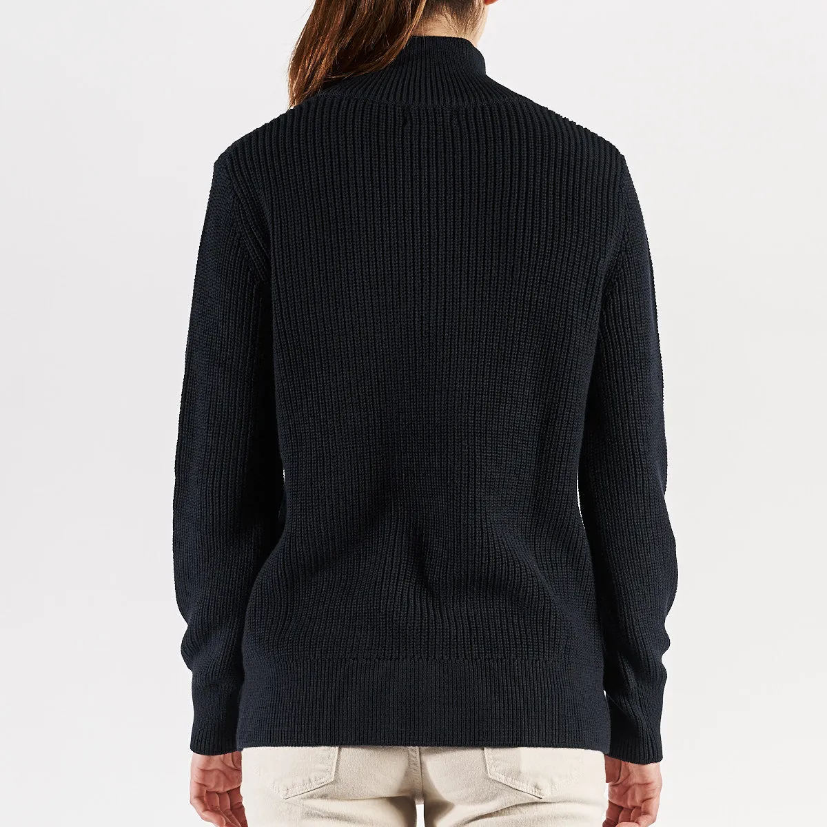 Robe di Kappa Moira pull col roulé bleu femme coton