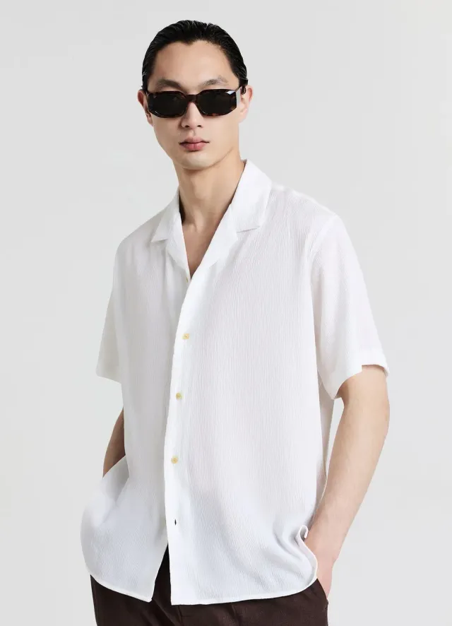 Calliope chemise bowling homme effet froissé