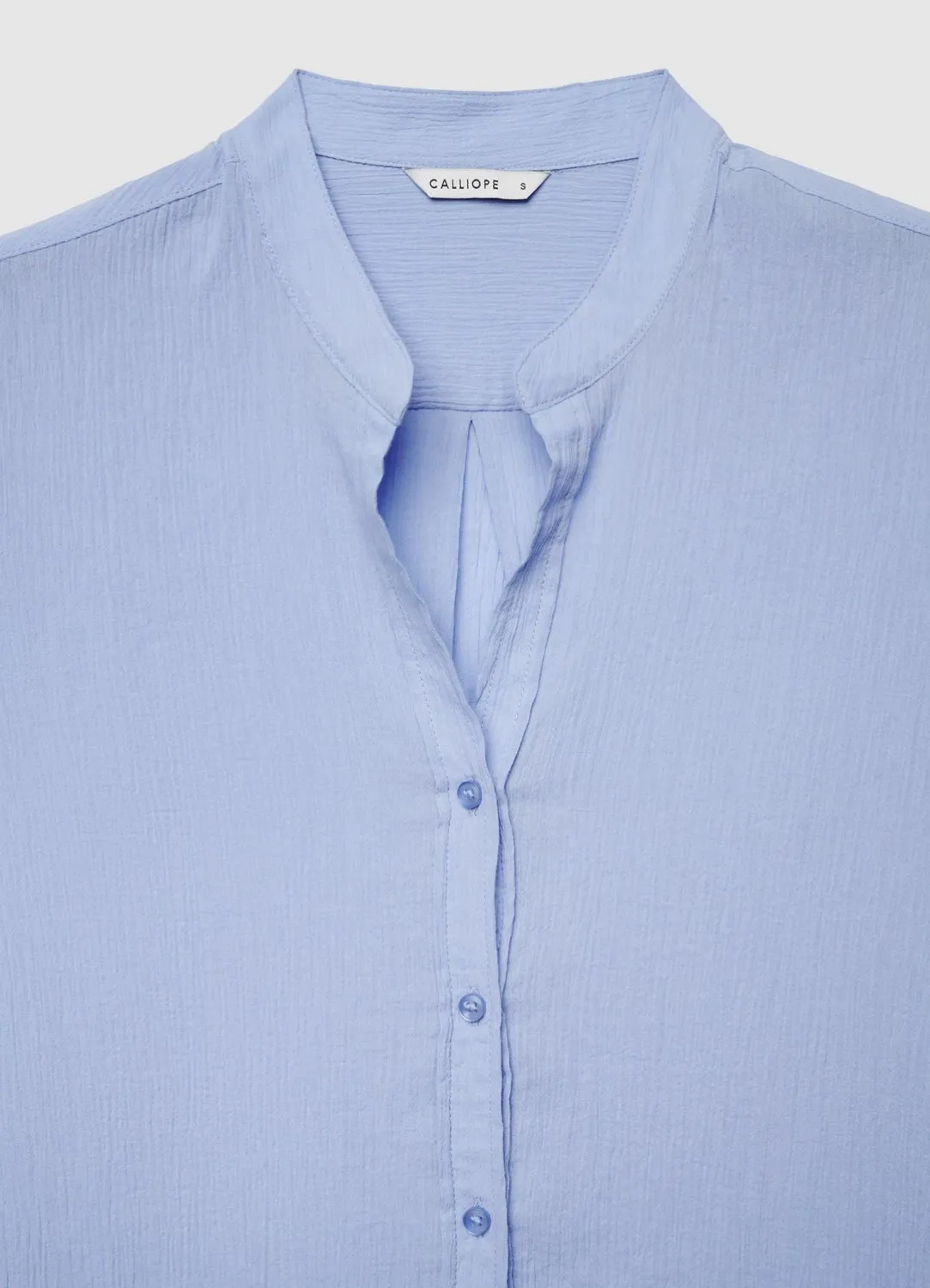 Calliope chemise col coréen femme manches longues