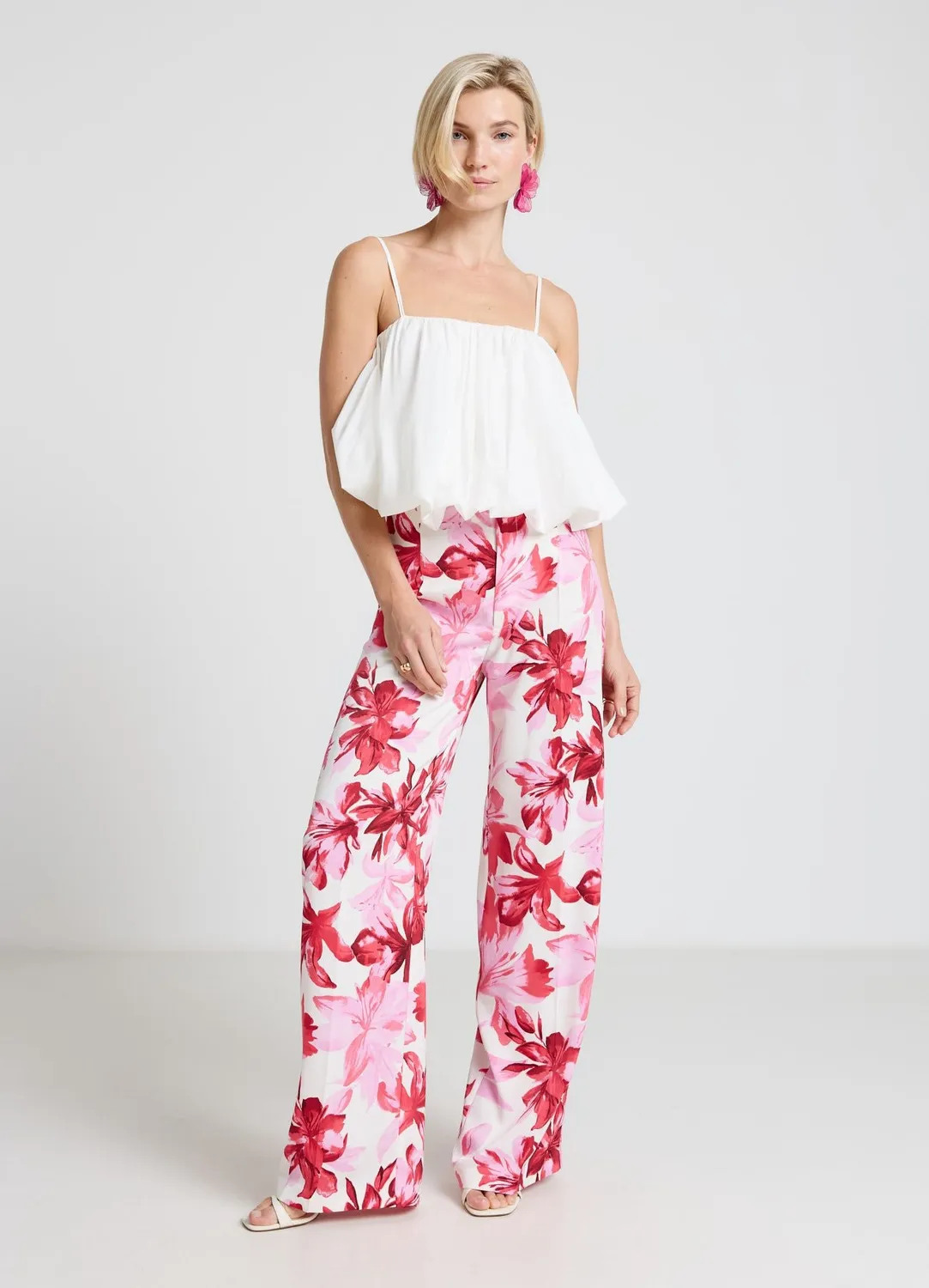 Calliope top ballon femme bretelles fines