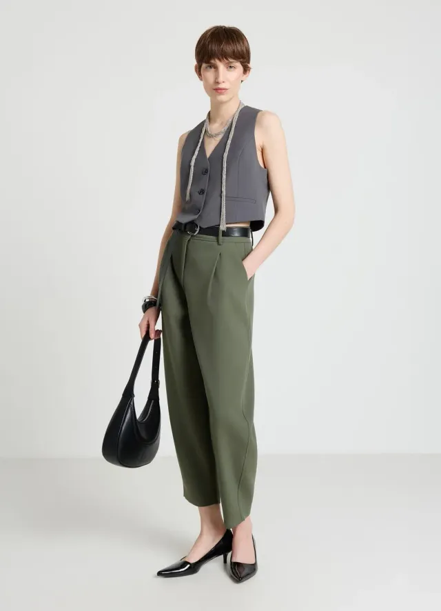 Calliope pantalon barrel pinces femme