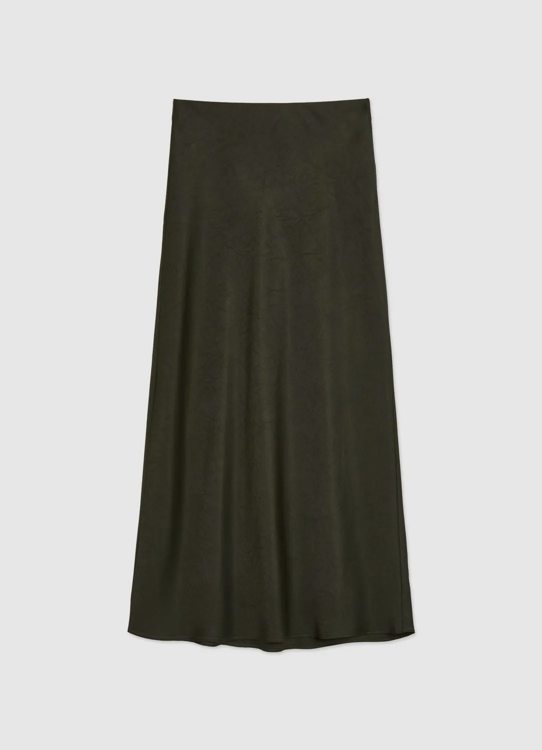 Calliope jupe midi satinée femme effet froissé