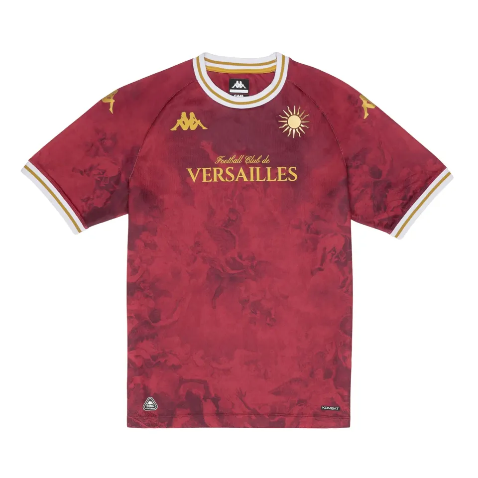 Kappa FC Versailles Kombat Third 26/27 maillot rouge enfant