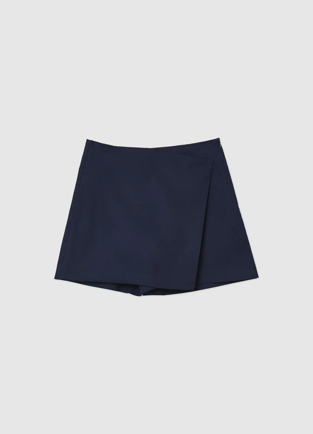 Calliope jupe-short à panneau femme coton uni