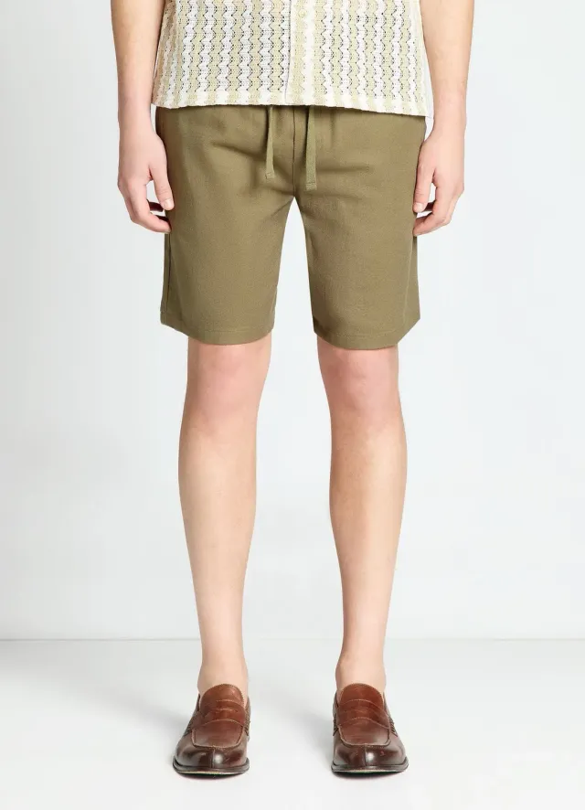 Calliope short jogger lin homme taille élastique