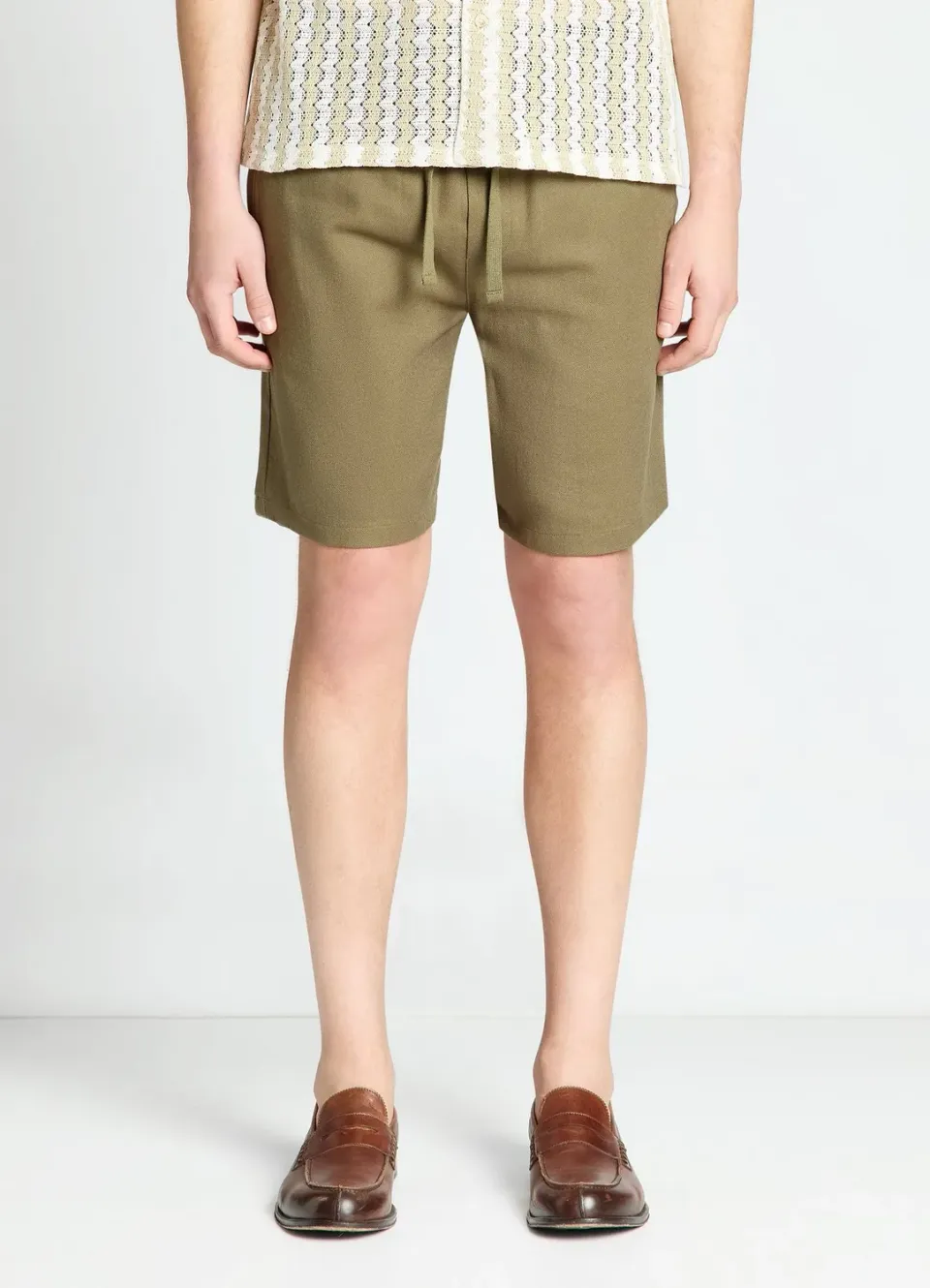 Calliope short jogger lin homme taille élastique