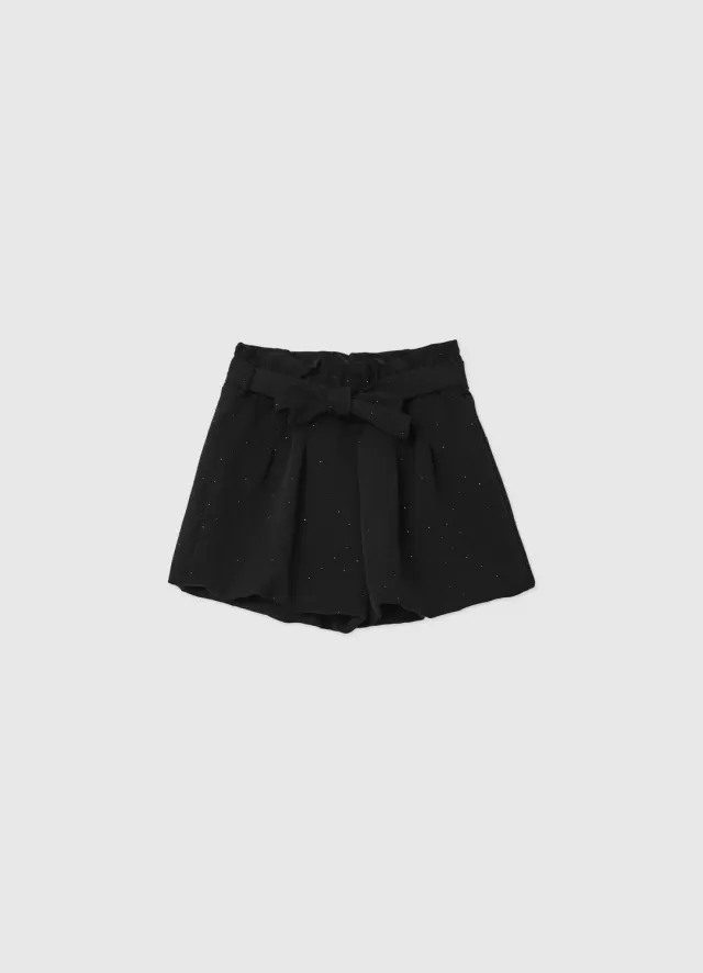 Calliope short fille ceinture strass cérémonie