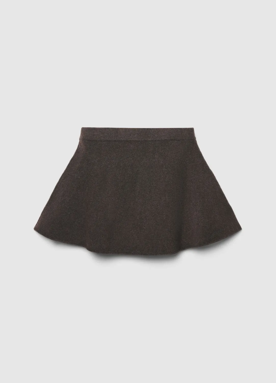 Calliope minijupe évasée maille femme taille élastique