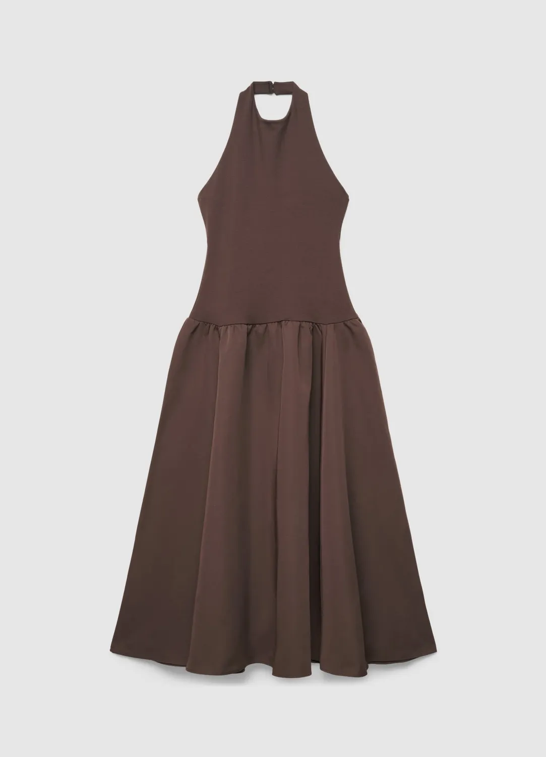 Calliope Robe Longue Halter femme bicolore sans manches