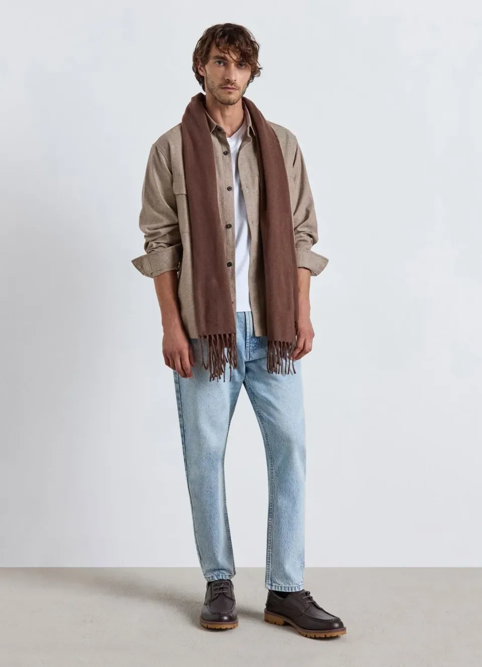 Calliope Cropped Effet Délavé jean homme droit
