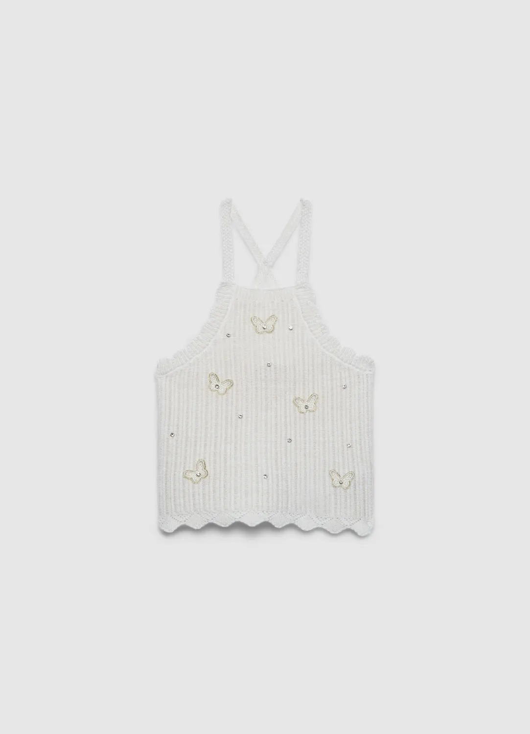 Calliope Top Crochet Papillons Débardeur Fille