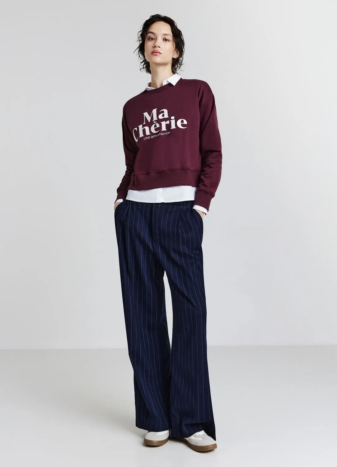 Calliope sweat imprimé col rond femme