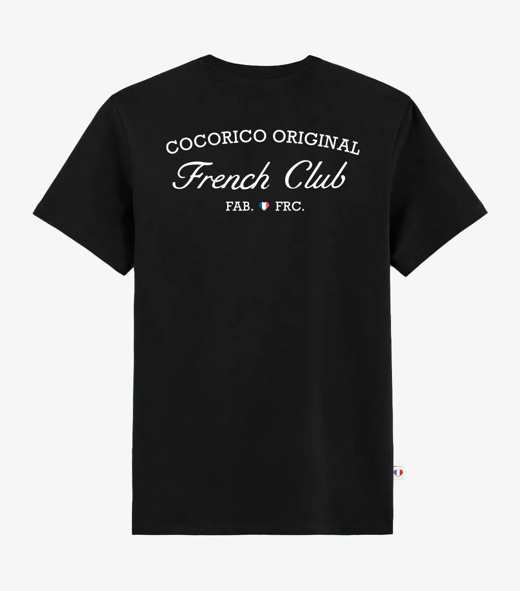 Cocorico French Club t-shirt homme noir coton