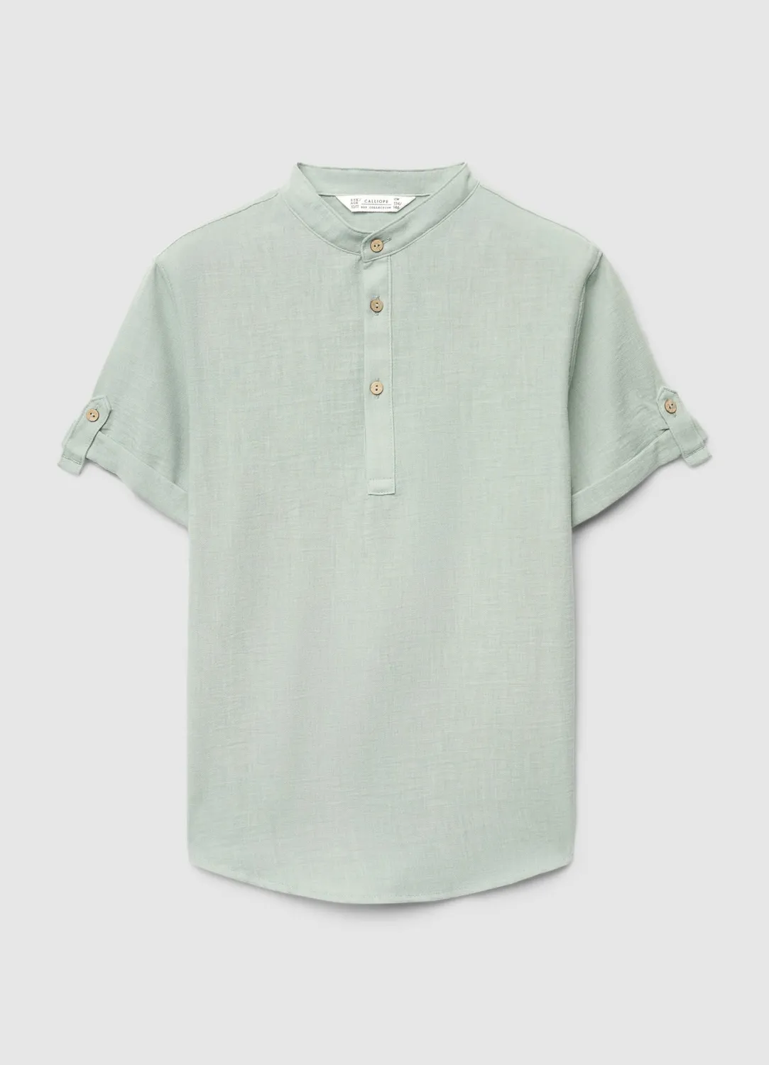 Calliope Serafino chemise enfant manches courtes unie