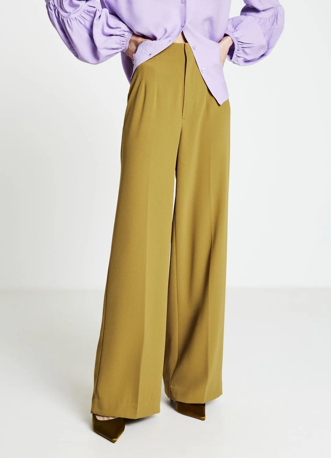 Calliope Palazzo pantalon palazzo femme crêpe