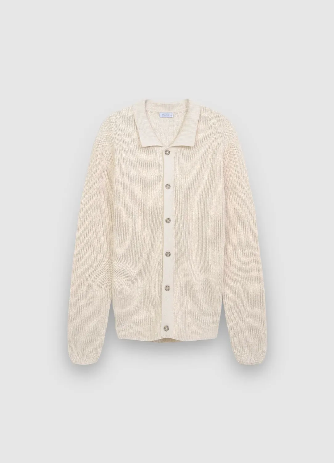 Calliope cardigan col chemise homme uni boutons