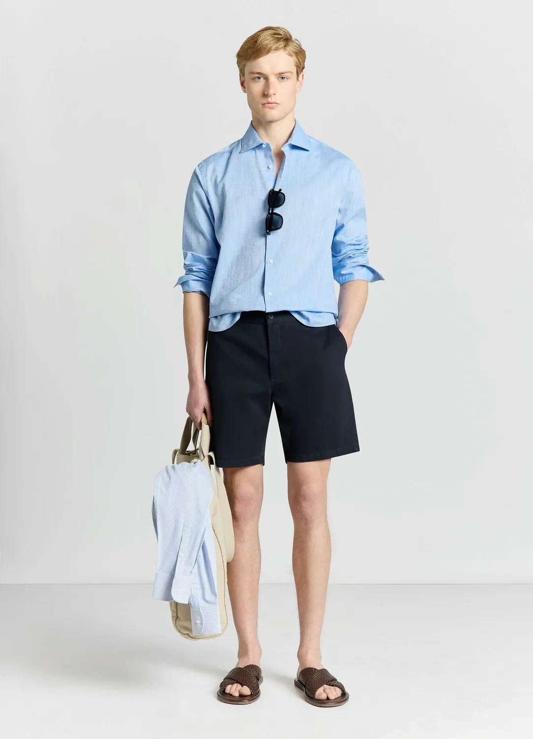 Calliope Rayures Chemise homme manches longues