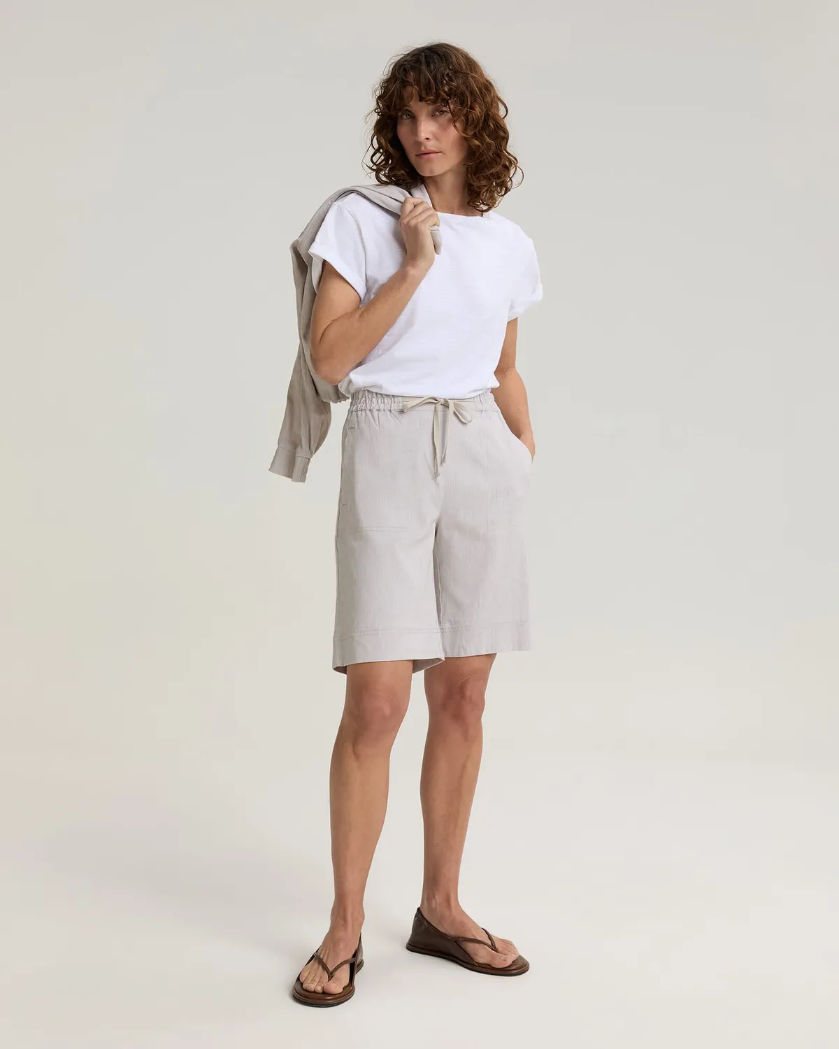 Sportscraft Rosa short lin mélangé poches