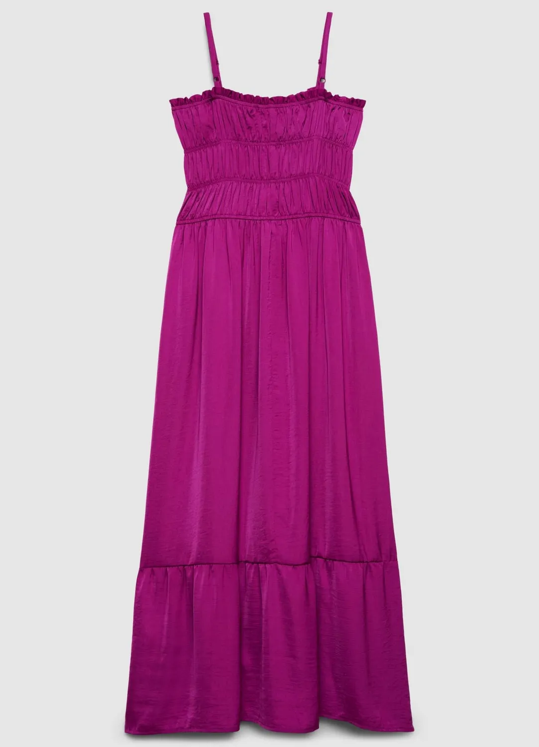 Calliope robe longue smock bretelles femme décolleté cœur