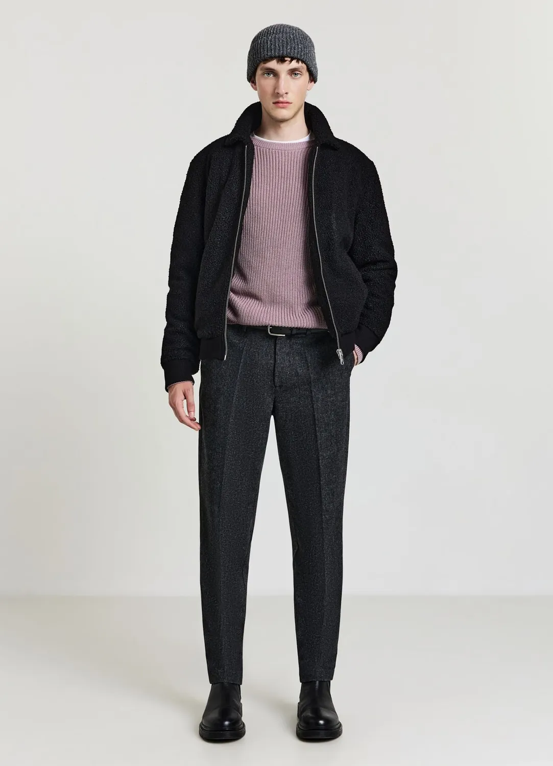Calliope Pantalon chino homme poivre et sel