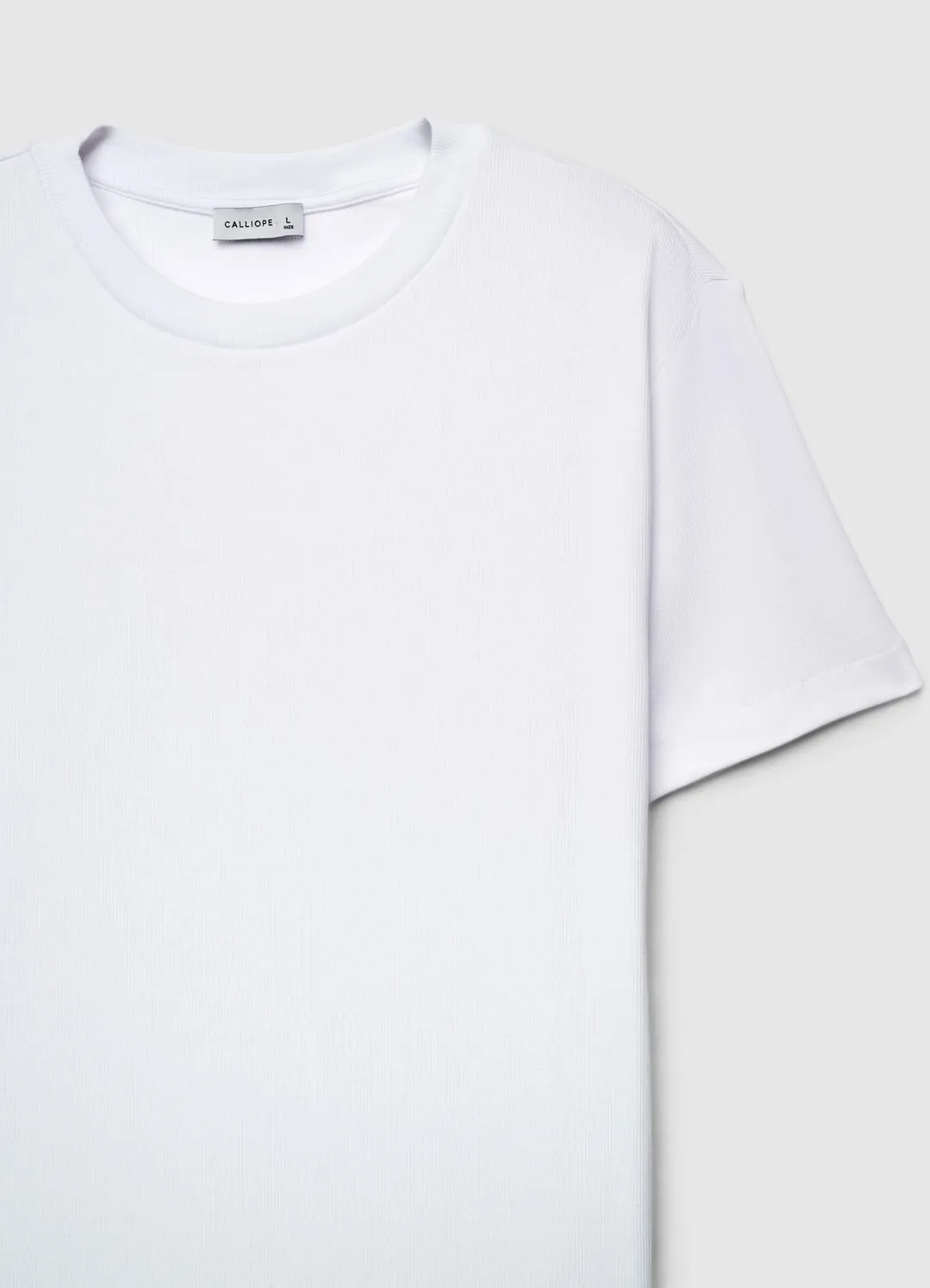 Calliope t-shirt col rond homme côtelé