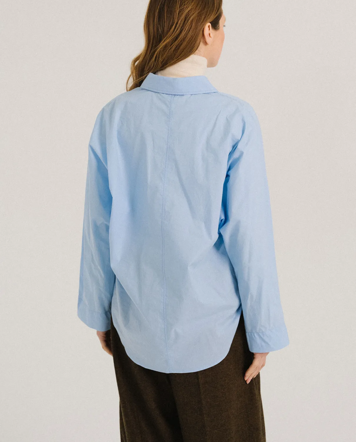 Tinsels Faune Ciel chemise coton popeline brodée