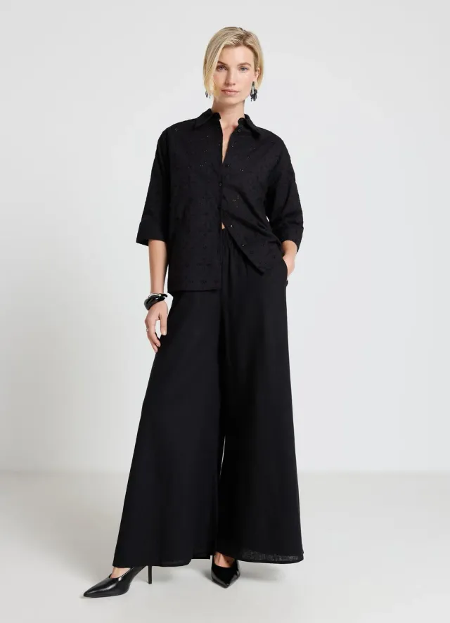 Calliope sangallo chemise oversize manches courtes femme