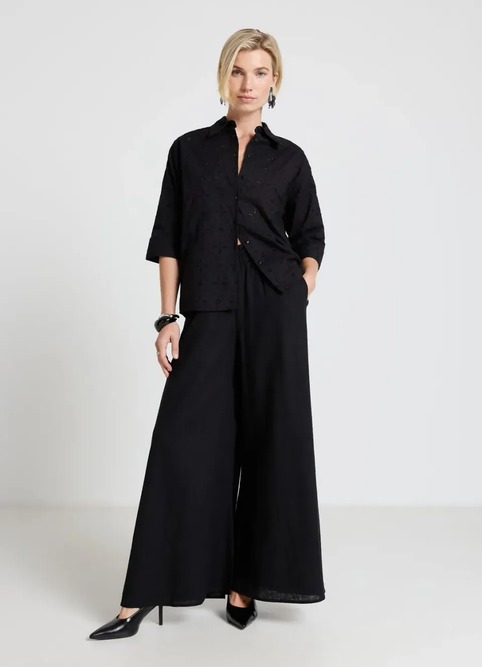 Calliope sangallo chemise oversize manches courtes femme