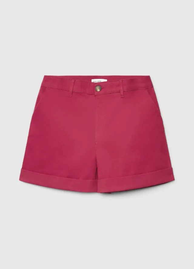 Calliope Short chino femme à revers uni