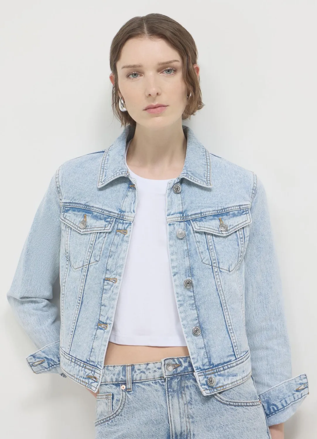 Calliope veste jean denim femme boutons