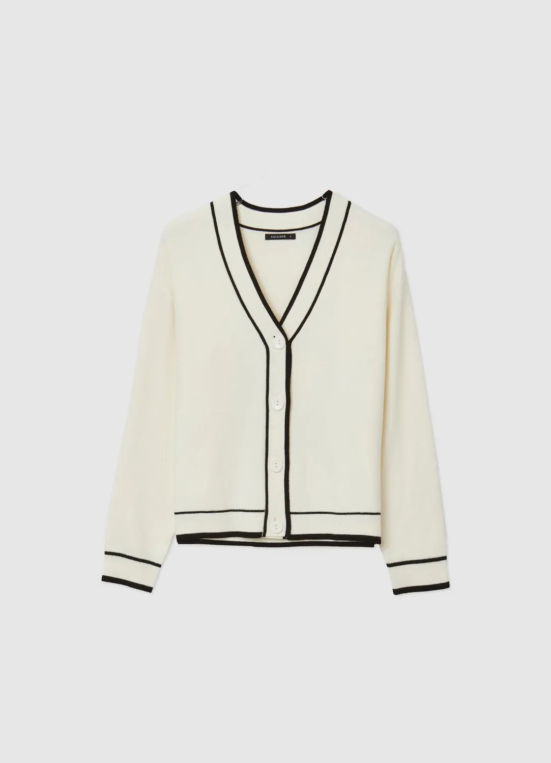 Calliope cardigan profils contraste femme boutons