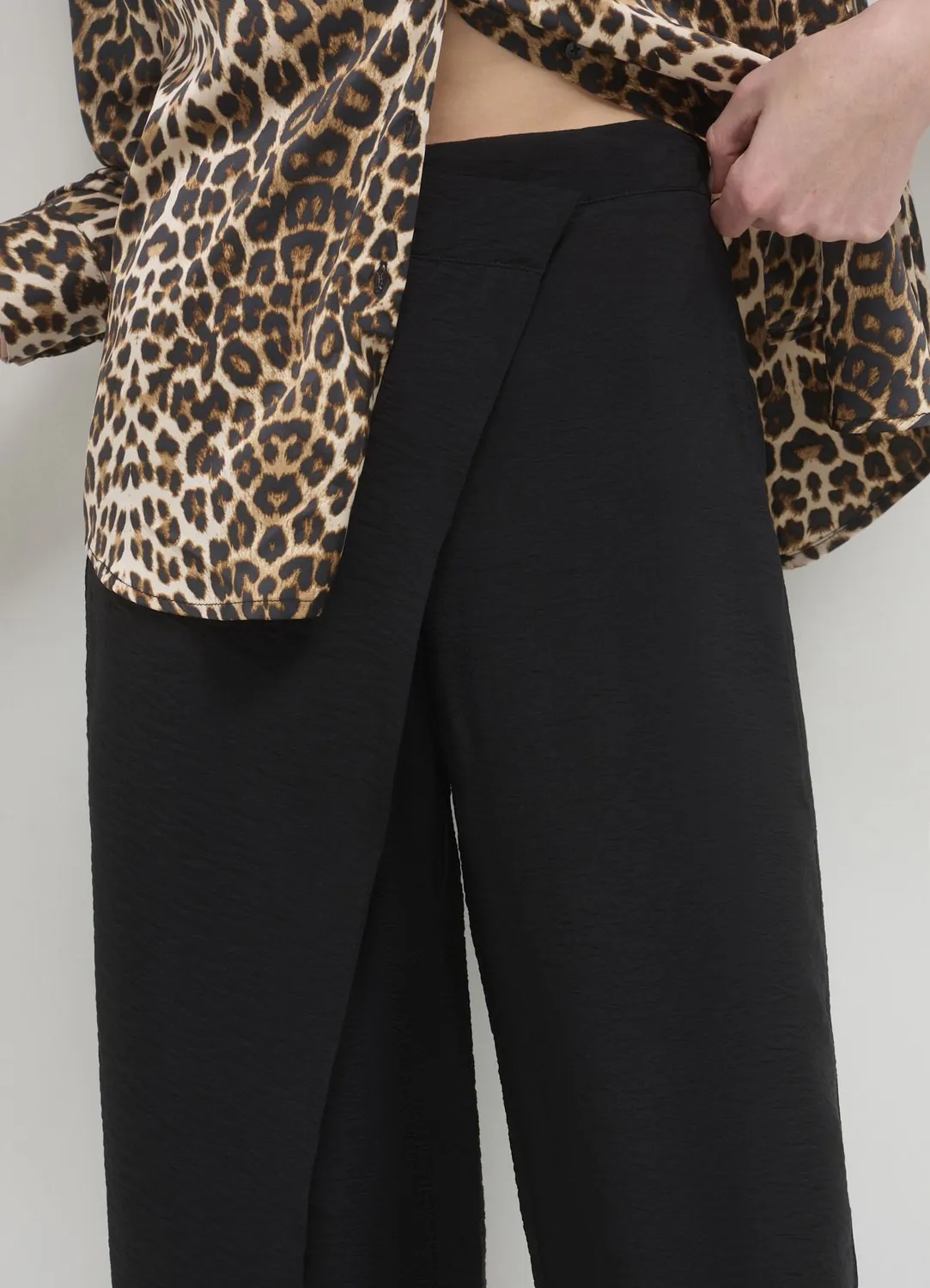 Calliope pantalon à panneau femme uni coupe regular